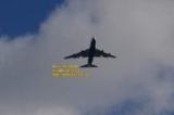 low flying Jumbo Jet Boeing 747 Kew west London fevrier february 2008 copyright free photo royalty free photo