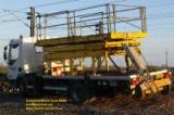 network rail railtract lorry truck tower platform hydraulic railway railroad wheels mars march 2008 copyright free photo royalty free photo