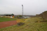 albion rovers fc cliftonhill coatbridge scotland stand third lanark seats cardiff arms park floodlights copyright free photo royalty free photo