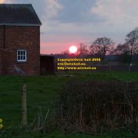 beautiful sunset betchton sandbach april 2008 avril copyright free photo royalty free photo