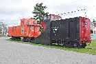 caboose snow plough musquodoboit railroad museum railway nova scotia canada october octobre 2010