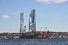irving ship repair yard oil platform waterfront dartmouth Halifax nova scotia canada october octobre 2010