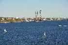 Halifax dartmouth ferry irving ship repair yard woodside oil storage depot from angus l macdonald bridge nova scotia canada october octobre 2010