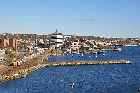 Halifax dartmouth alderney landing railway track from angus l macdonald bridge nova scotia canada october octobre 2010