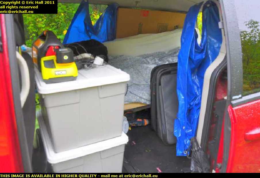 dodge grand caravan fitted out as camper mars hill road upper knoxford new brunswick canada