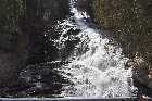 chutes riviere des goudronniers waterfall chemin de la pointe baie st paul charlevoix quebec canada avril april 2012