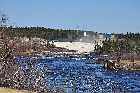 hydro electric installation riviere des rochers  port cartier gulf st lawrence river north shore quebec canada mai may 2012