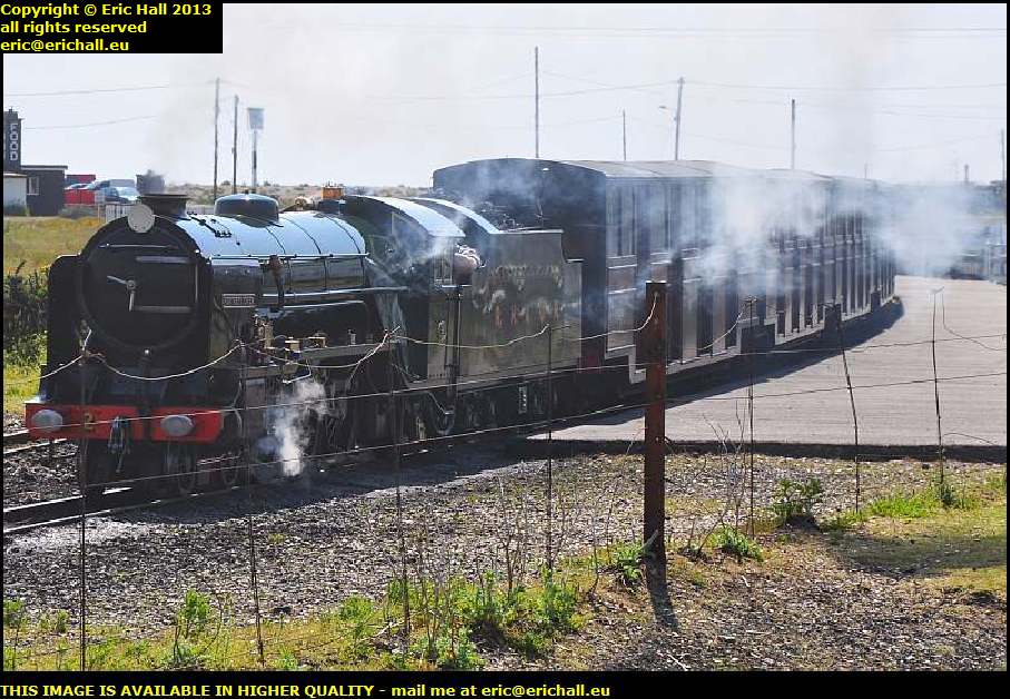 steam locomotive romney hythe dymchurch railway dungeness kent uk