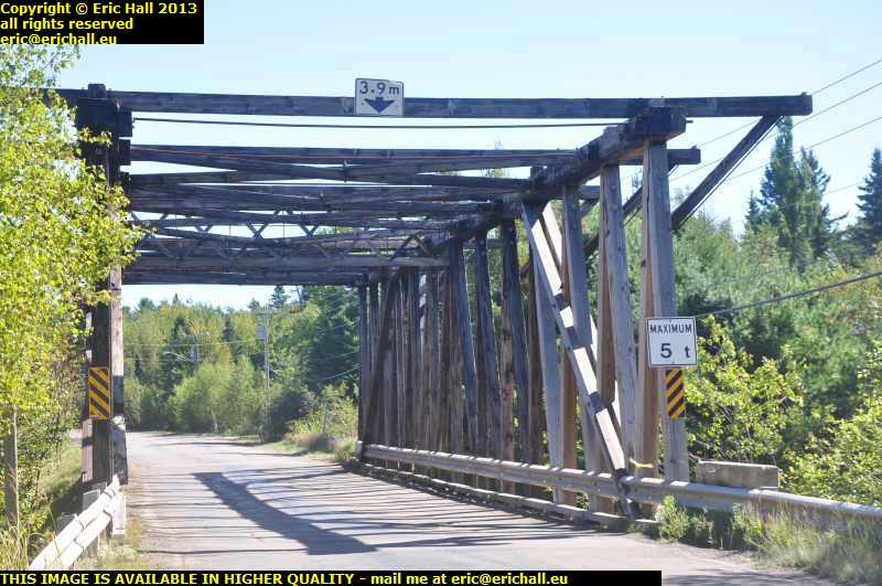 wooden truss bridge rexton new brunswick