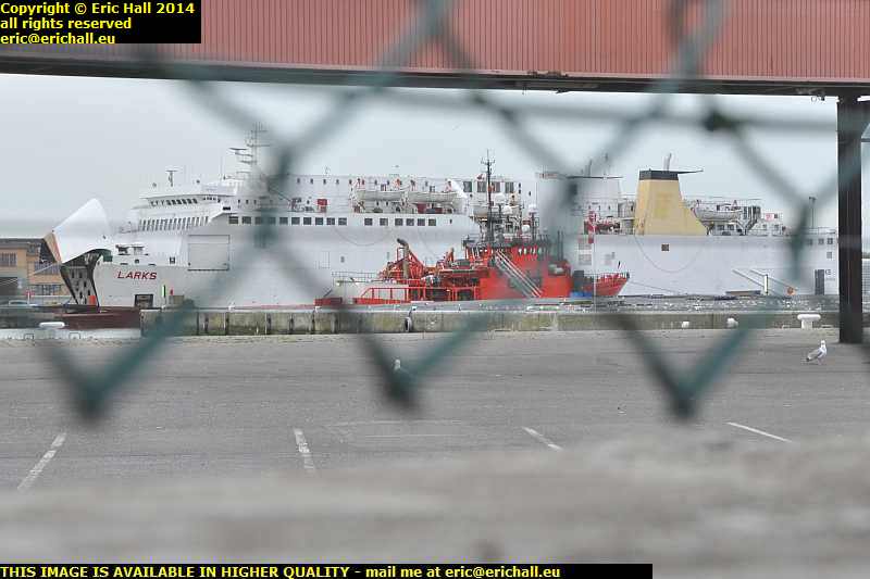larkspur ferry laid up oostende harbour belgium