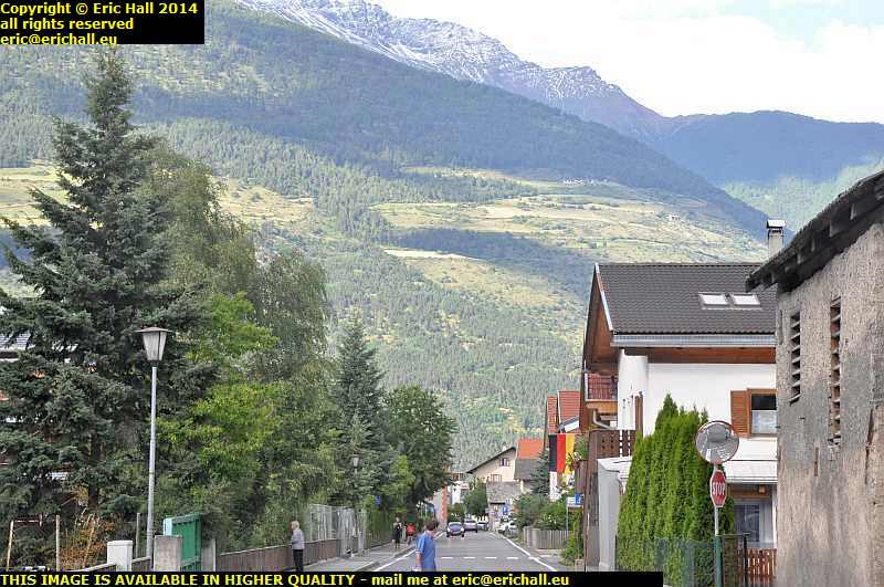 german flag flying alto adige southern tyrol stelvio pass italy