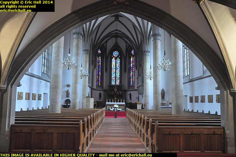 interior cathedral vaduz liechtenstein