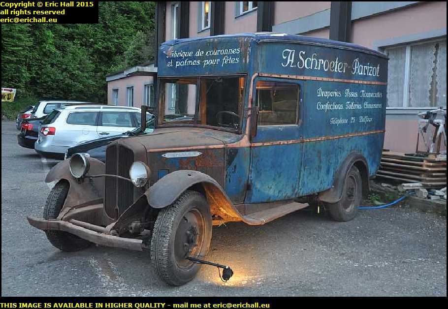 old renault van 1920s Switzerland germany may 2015