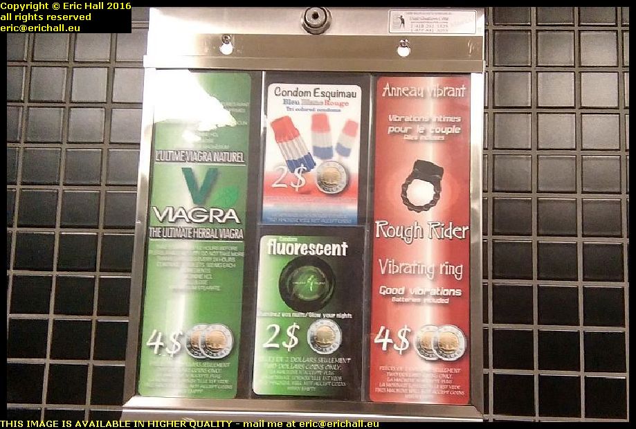 viagra condom machine st foy coach station quebec canada september septembre 2016