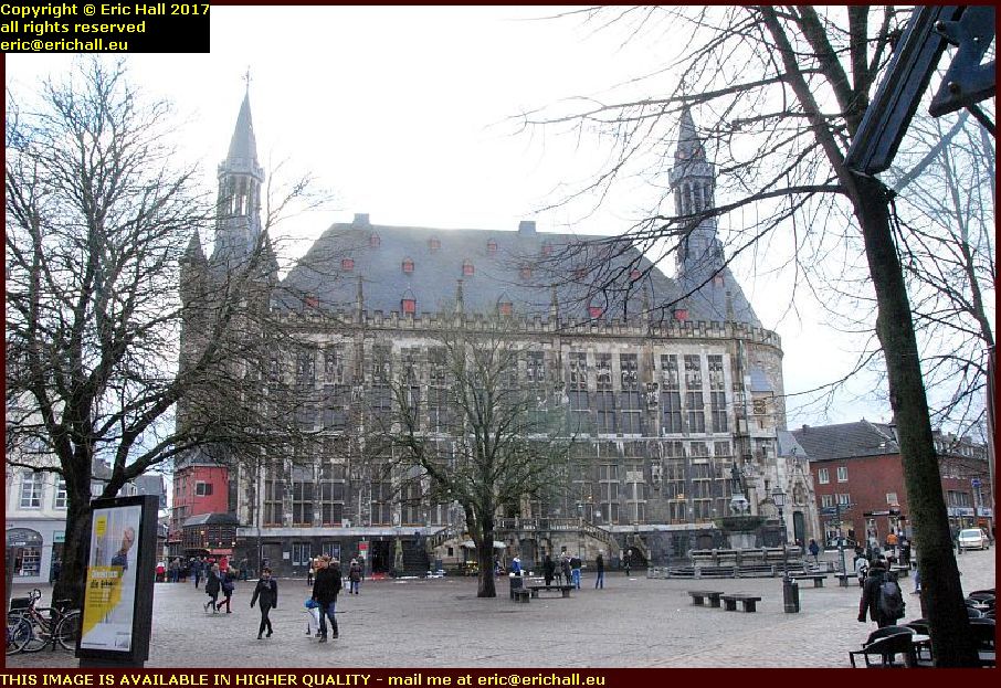 town hall rathaus aachen germany january janvier 2017