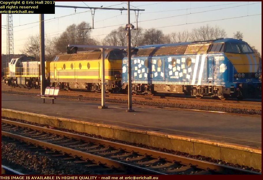 7798 6291 6317 railway locomotives lier belgium january janvier 2017