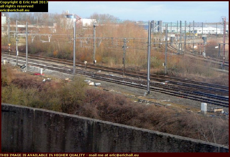 site of leuven belgium railway derailment 18 february fevrier 2017
