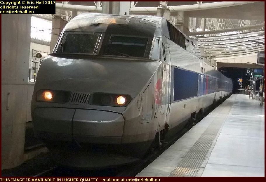 TGV paris charles de gaulle brussels belgium september septembre 2017