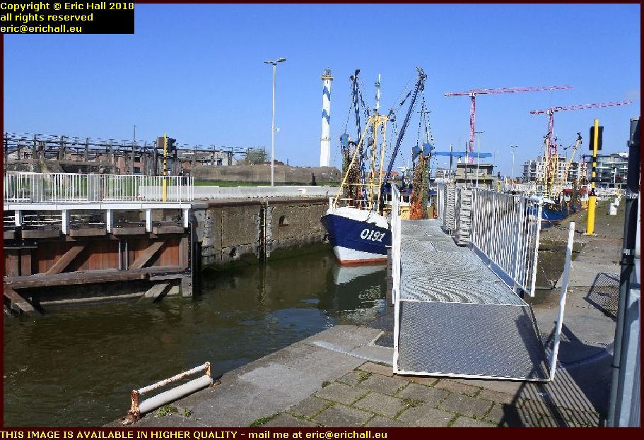 trawler 0190 0191 harbour oostende belgium