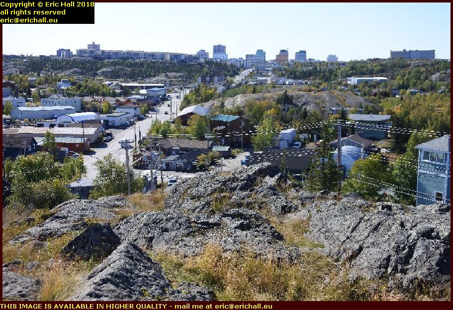 modern town yellowknife north west territories canada september septembre 2018