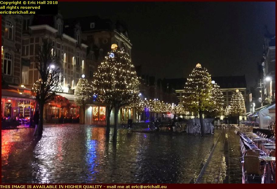 christmas decorations grote markt leuven belgium eric hall
