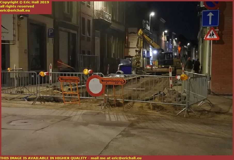 drainage work tiensestraat leuven belgie