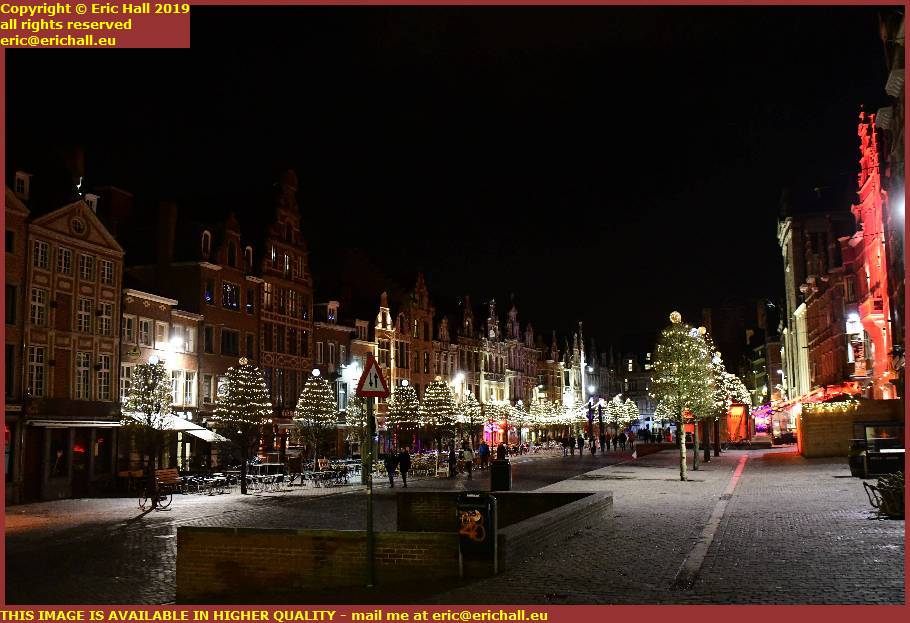 christmas lights oud markt leuven louvain belgium december 2019