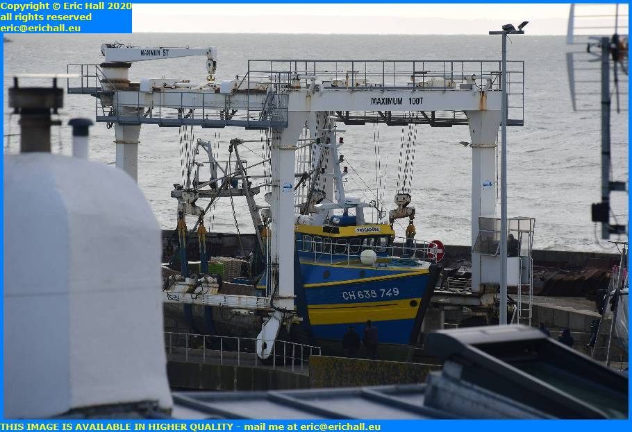 trawler mobile sling chantier navale port de granville harbour manche normandy france eric hall