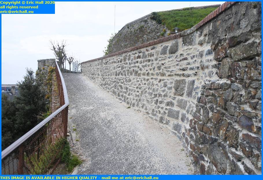 repointing stonework rampe du monte a regret granville manche normandy france eric hall