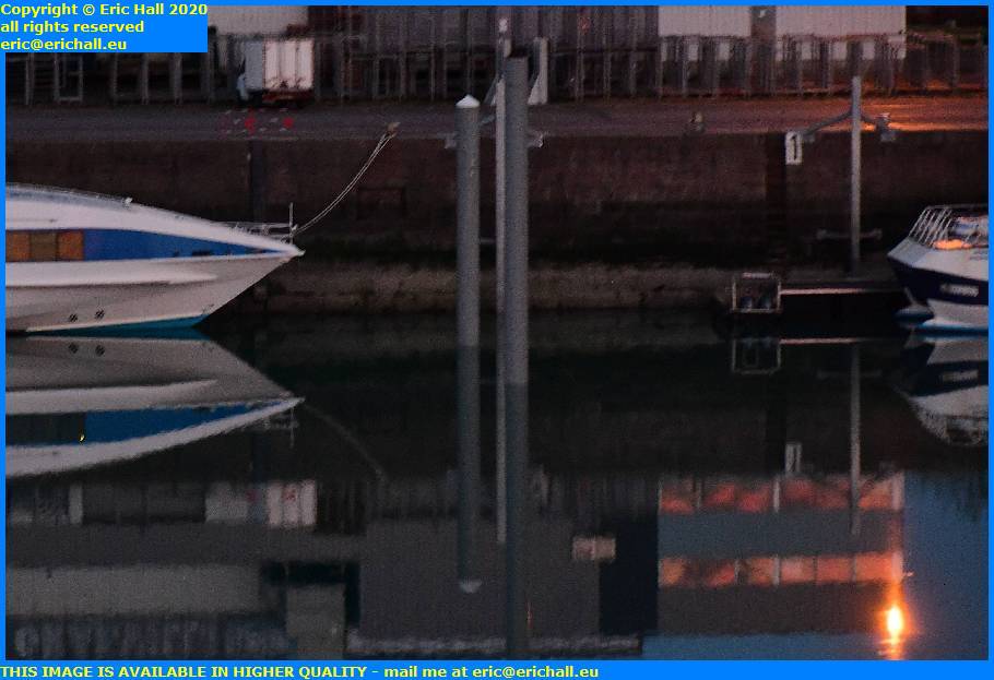 support plllar for floating pontoon port de granville harbour manche normandy france eric hall