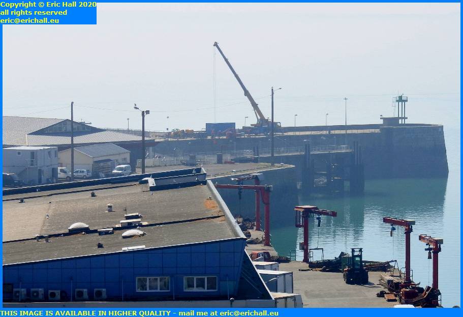 large crane ferry terminal port de granville granville manche normandy france eric hall
