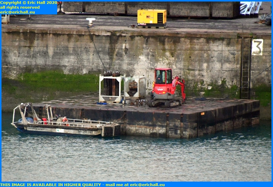 floating pontoon port de granville harbour manche normandy france eric hall