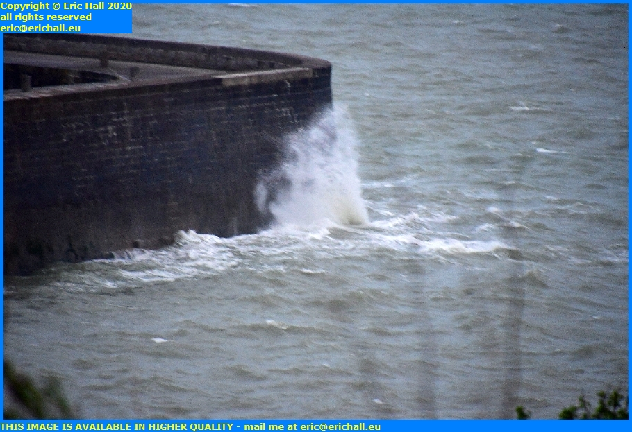 storm high winds port de granville harbour manche normandy france eric hall