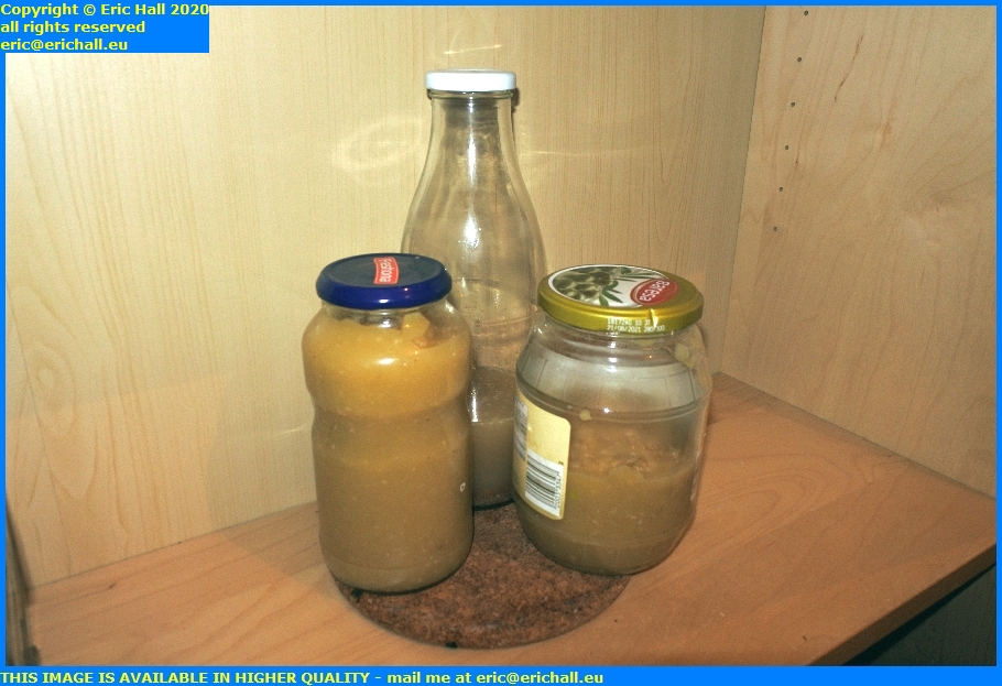 home made apple pear puree breakfast drink granville manche normandy france eric hall