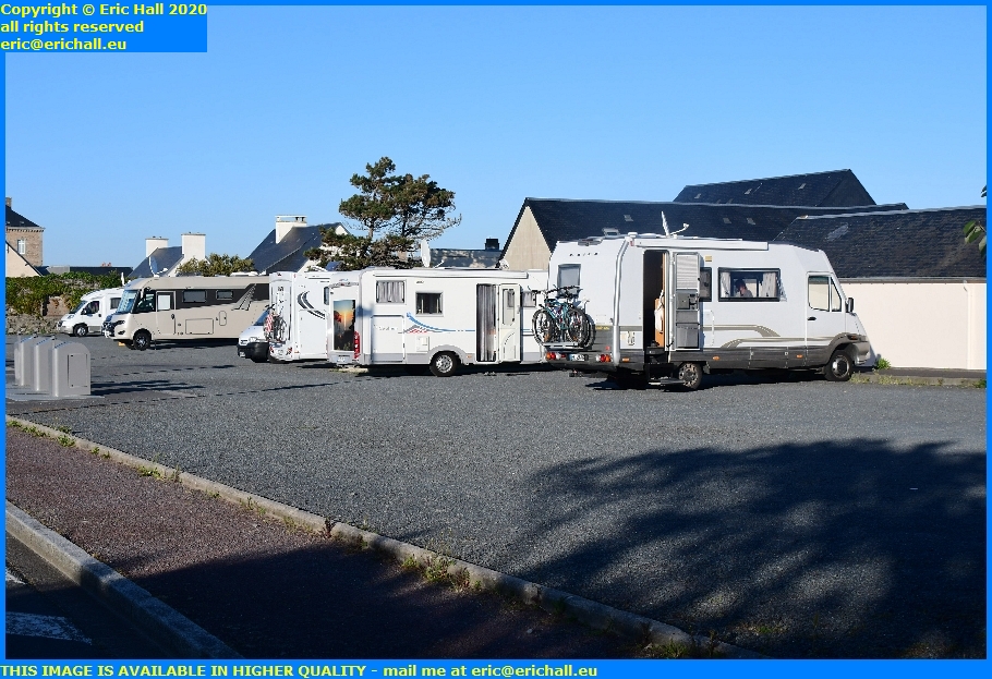 caravanette mobile home parking rue du roc granville manche normandy france eric hall