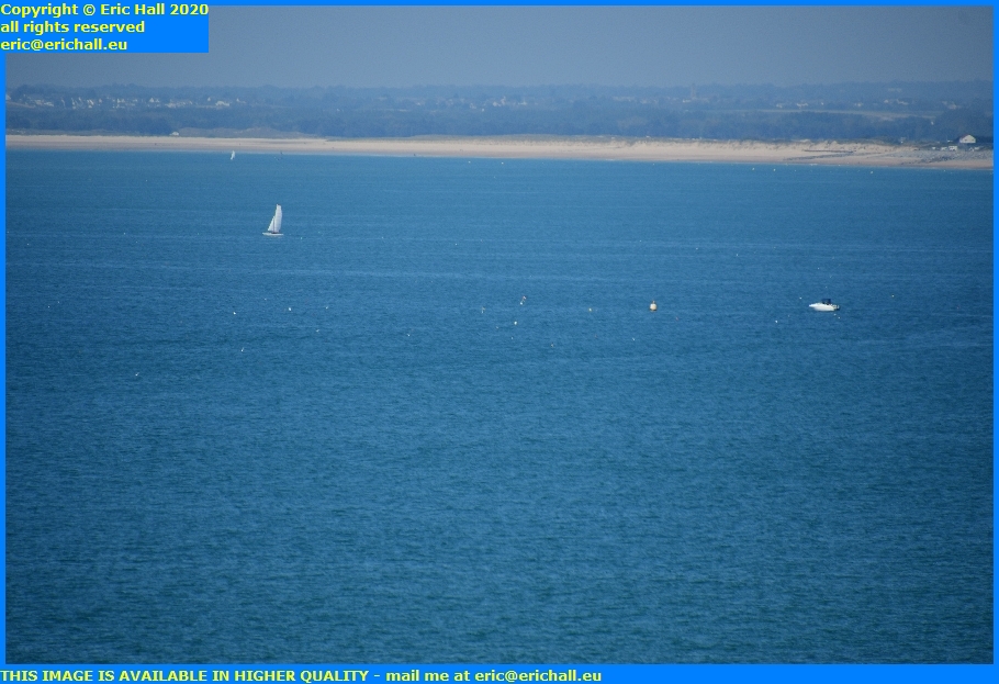 yacht boats buoy english channel brehal plage granville manche normandy france eric hall