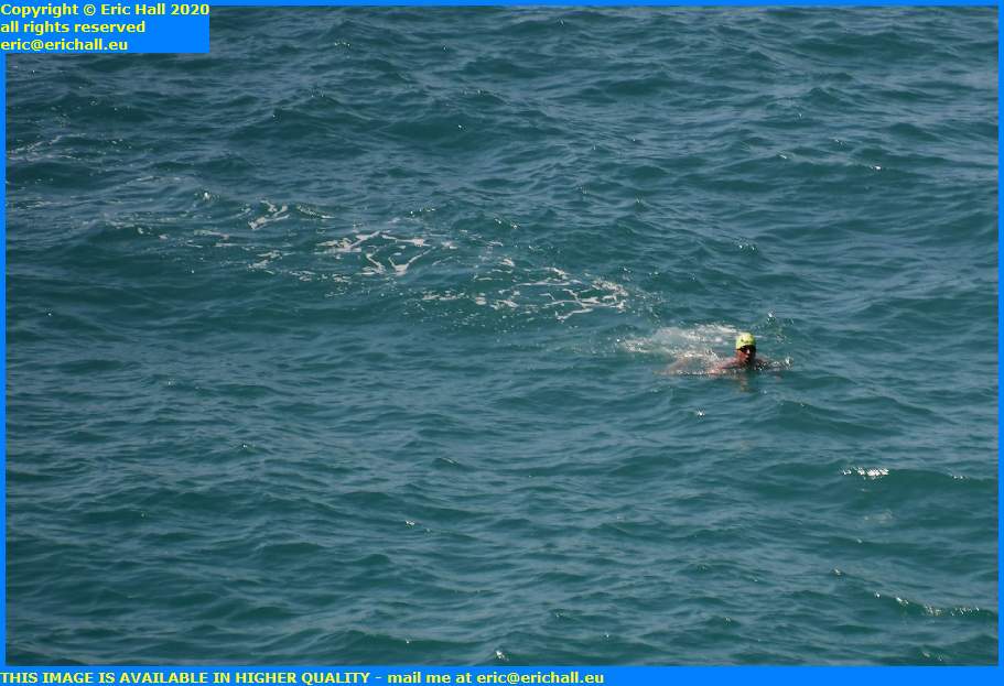 swimmer english channel granville manche normandy france eric hall