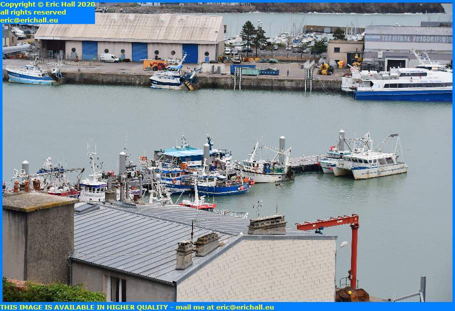 fishing boats pontoon port de granville harbour manche normandy france eric hall