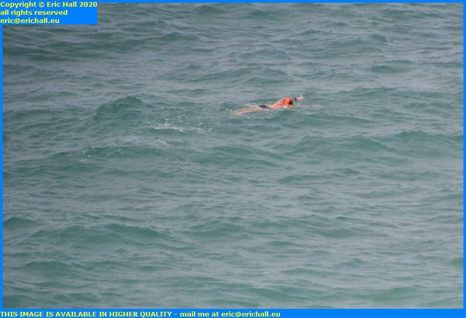 swimmer plat gousset english channel granville manche normandy france eric hall
