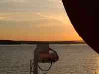 leaving Caribou in the sunset