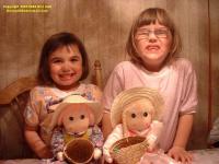 the great nieces Zoe and Hannah