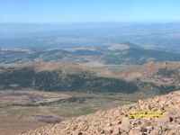 Pike's Peak - view looking south