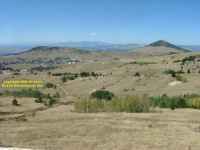 view of mineworking spoil at Cripple Creek