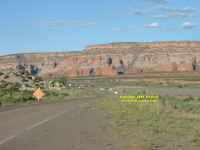 Route 66 - beautiful view of rock formations Arizona