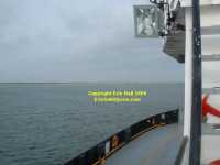 North Carolina Ferries to Ocracoke Island in the distance