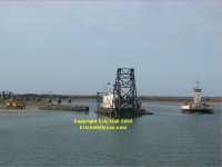 North Carolina Ferries arrival at Ocracoke Island