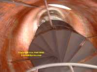 Ockracoke Island Outer Banks North Carolina USA lighthouse interior stairs