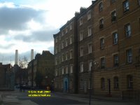 tenement blocks open space bomb damage Peabody Estate Pimlico London England January 2007 copyright free photo royalty free photo