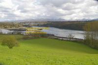menai strait bridge bangor anglesey ynys mon north wales april 2008 avril copyright free photo royalty free photo