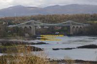 menai bridge Pont Grog y Borth  menai strait bangor anglesey ynys mon north wales april 2008 avril copyright free photo royalty free photo